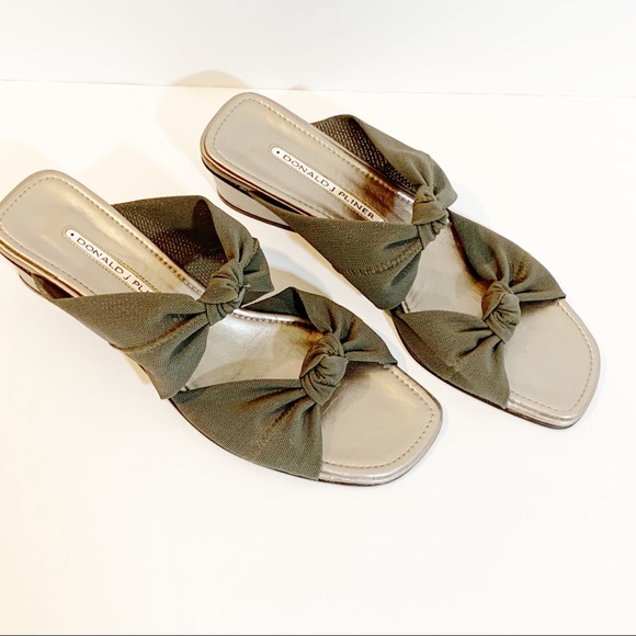Donald J. Pliner Shoes - Donald Pliner Stretch Mesh Bow Low Heel Slide